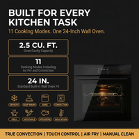24 In. Single Wall Electric Oven with Convection, Touch Control in Stainless Steel — Results & Stats