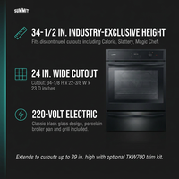 Electric Wall Oven Built for Built-In Installation, 24 Inch Single, See-Through Glass Door, Digital Timer — Results & Stats