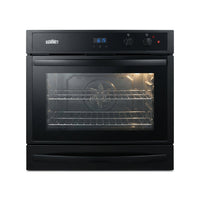 Electric Wall Oven Built for Built-In Installation, 24 Inch Single, See-Through Glass Door, Digital Timer — Studio Shot